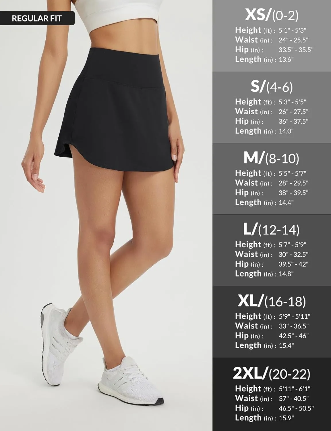 baleaf Womens Tennis Skirt Golf Skorts for Woman High Waisted with Shorts Pockets Athletic Running