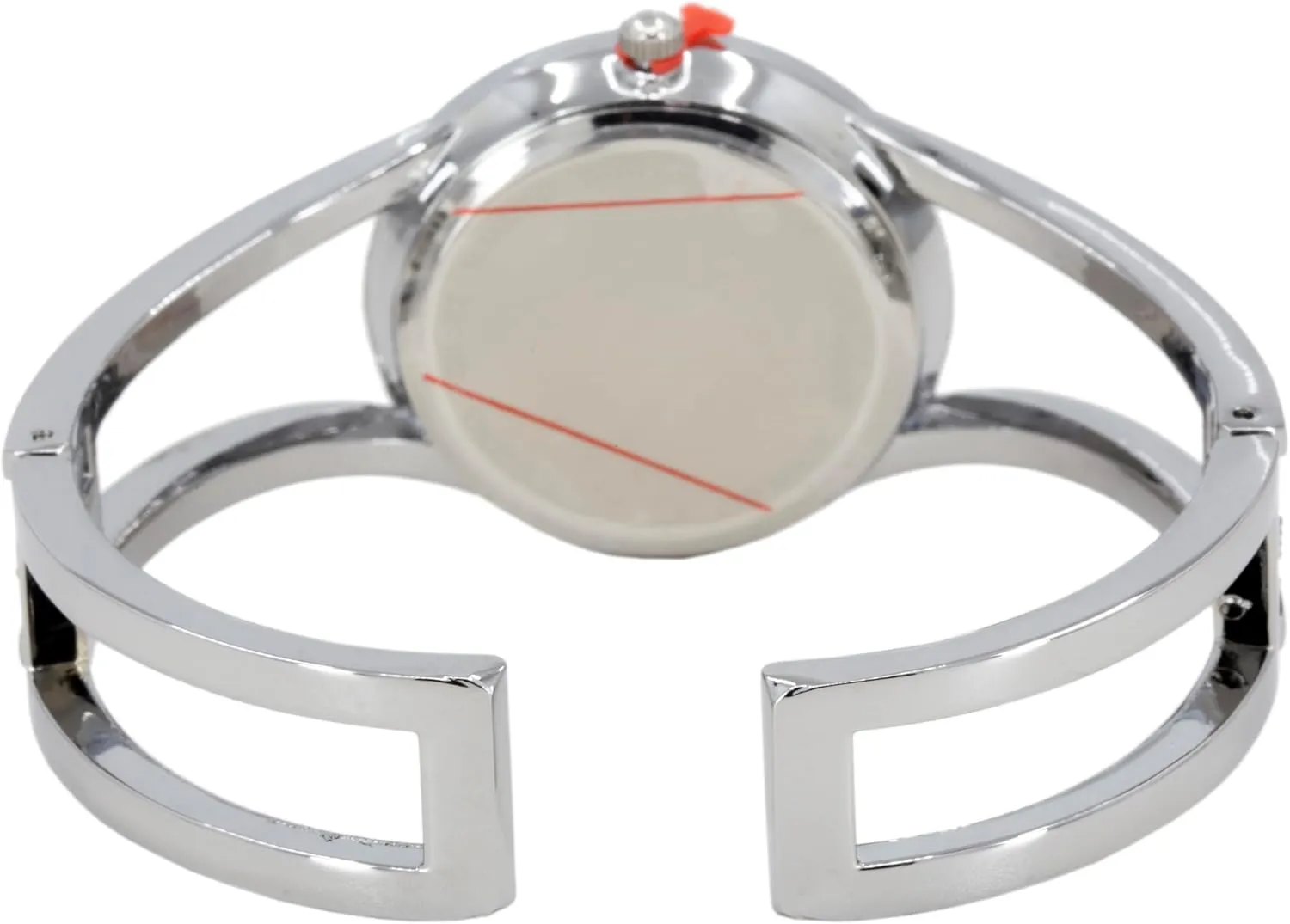 Blekon Collections Women's Elegant Analog Quartz Watch - 33mm Case, Casual Metal Cuff Bangle Design, Adjustable Fit for 7-8 Inch Wrist Size