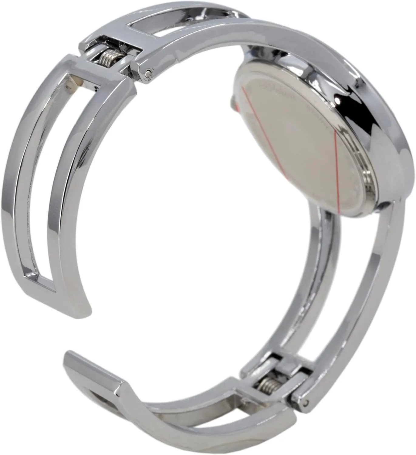 Blekon Collections Women's Elegant Analog Quartz Watch - 33mm Case, Casual Metal Cuff Bangle Design, Adjustable Fit for 7-8 Inch Wrist Size