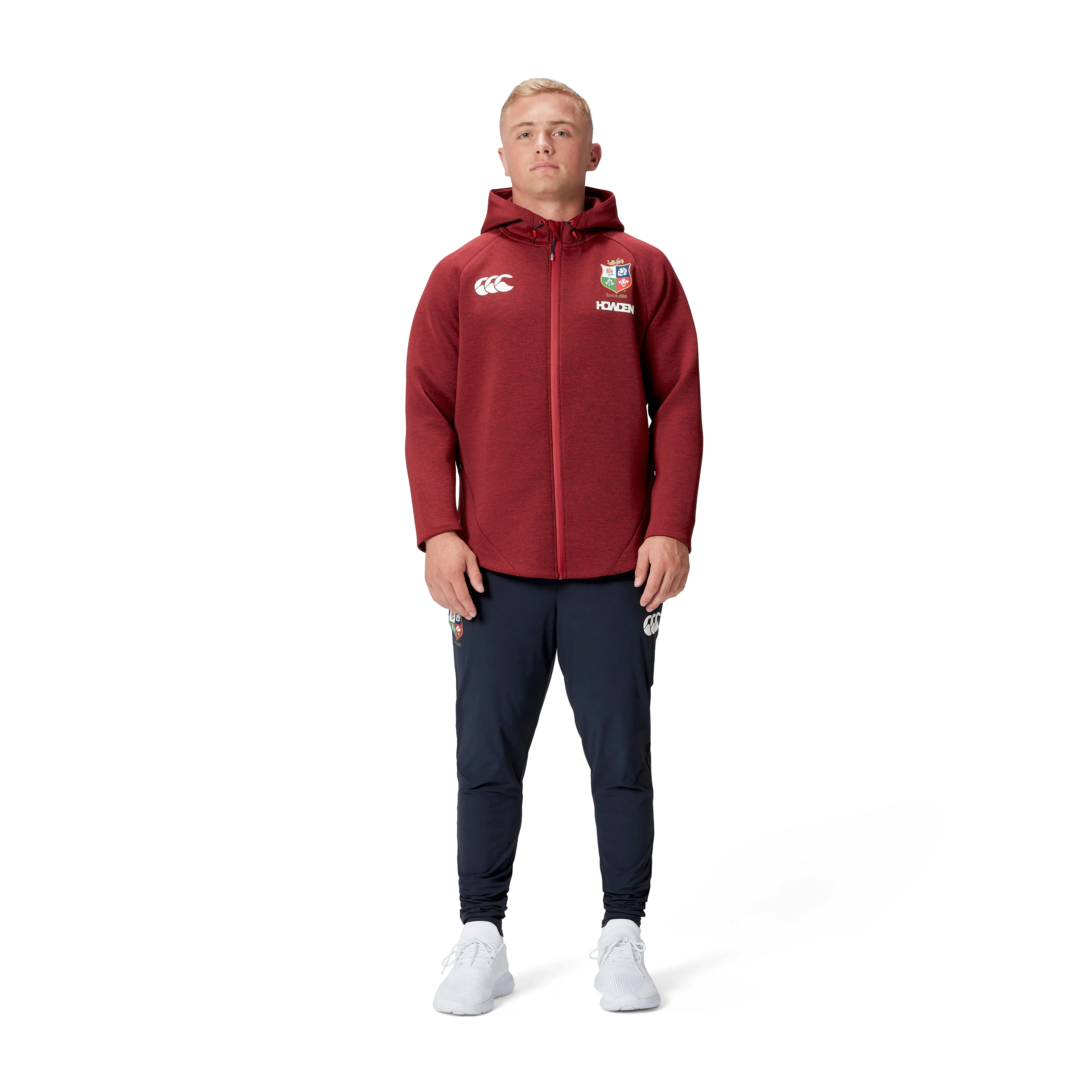 British & Irish Lions Mens Hoody Everest Red
