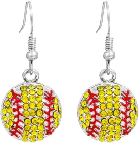 Football Earrings, Basketball Soccer Volleyball Baseball Sports Jewelry for Women