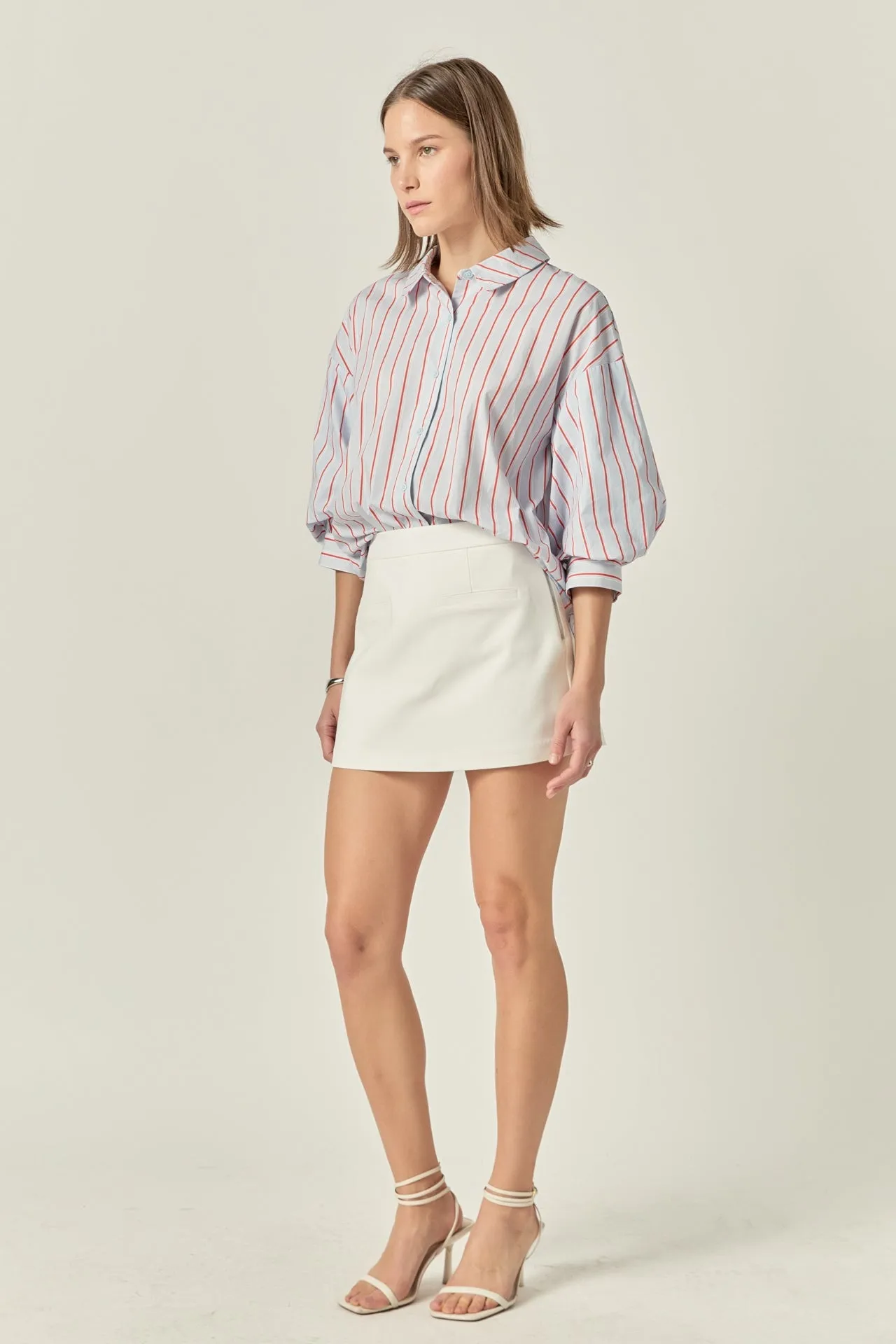 Front Welt Pockets Skort