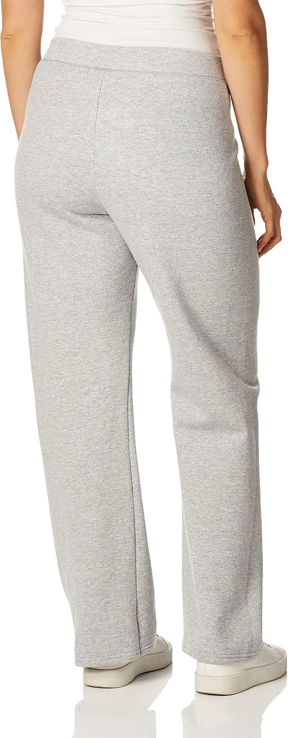 Hanes Womens Sweatpants, ComfortSoft EcoSmart Open Leg Fleece Sweatpants