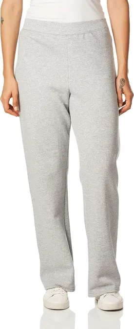 Hanes Womens Sweatpants, ComfortSoft EcoSmart Open Leg Fleece Sweatpants