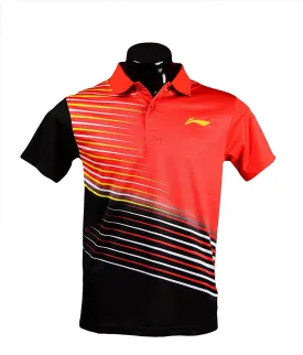 Li-Ning Polo Red and Black T-shirts