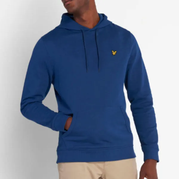 LYLE & SCOTT PULLOVER HOODIE INDIGO ML416VTR-W106