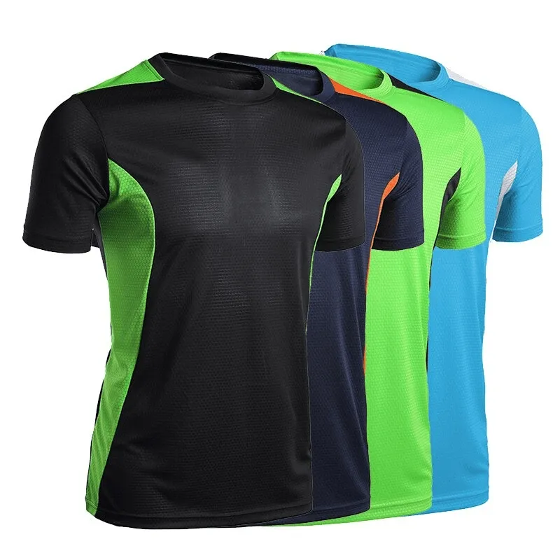 Men's Short Sleeves Football T-Shirt / Male Quick Dry Gym Clothing - SF0497
