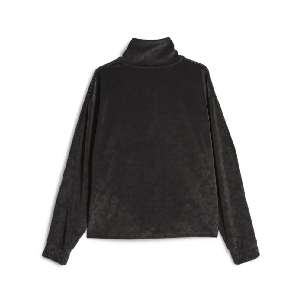 P.A.M. x Velour Half Zip Pullover Sweatshirt