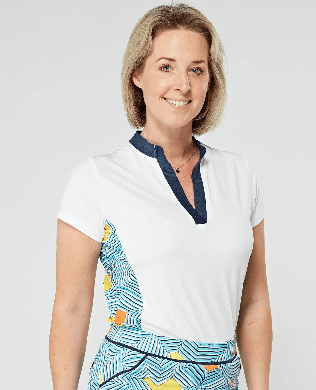 SWING OUT SISTER Lara Cap Sleeve Wave Pattern
