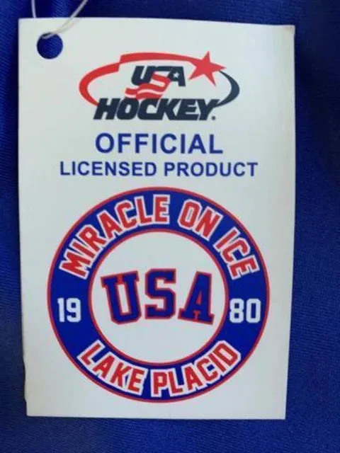 USA Hockey Miracle on Ice 1980 Official Hoodie Customized Youth - Royal