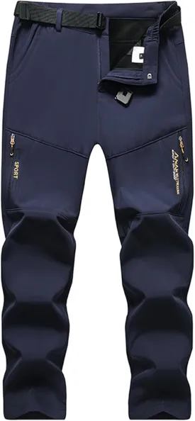 Winter Pant for Men Sherpa Lined Thermal Warm Pants Outdoor Sports Hiking Trousers Lounge Baggy Joggers
