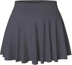 YOAKAKU Pleated Tennis Skater Skirts for Women with Pocket Shorts Flowy Golf Athletic Skort Sports Mini Skirt